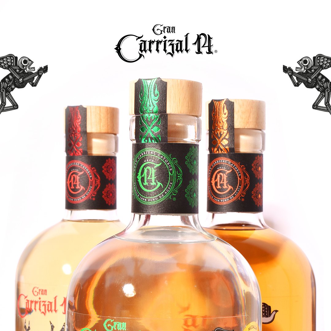Botellas Gran Carrizal 14 en una activación de marca